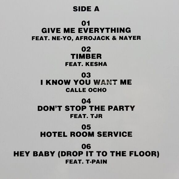 VINYL Pitbull: Greatest Hits Clear w/ Black Swirls LP - NEW / SEALED - Picture 5 of 6